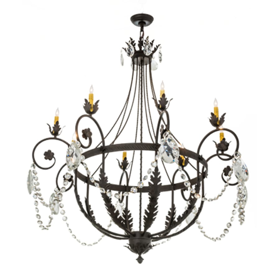 Meyda Tiffany Antonia 8 Light 45" Wide Crystal Candle Style Chandelier