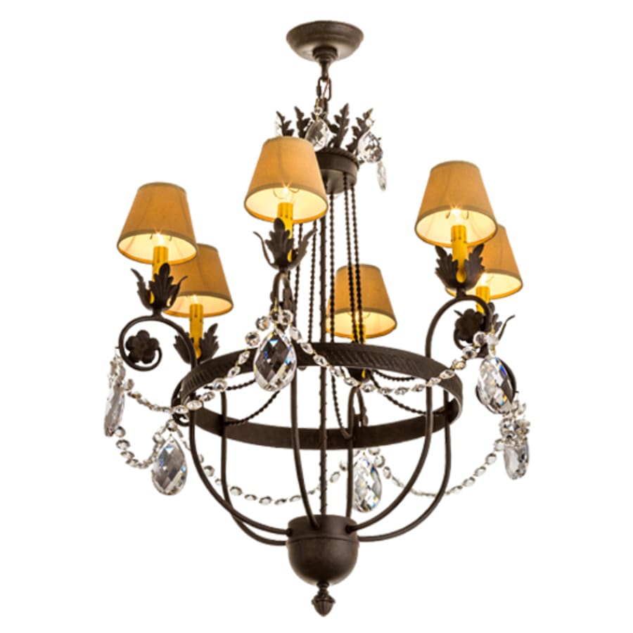 Meyda Tiffany Antonia 6 Light 28" Wide Ring Chandelier