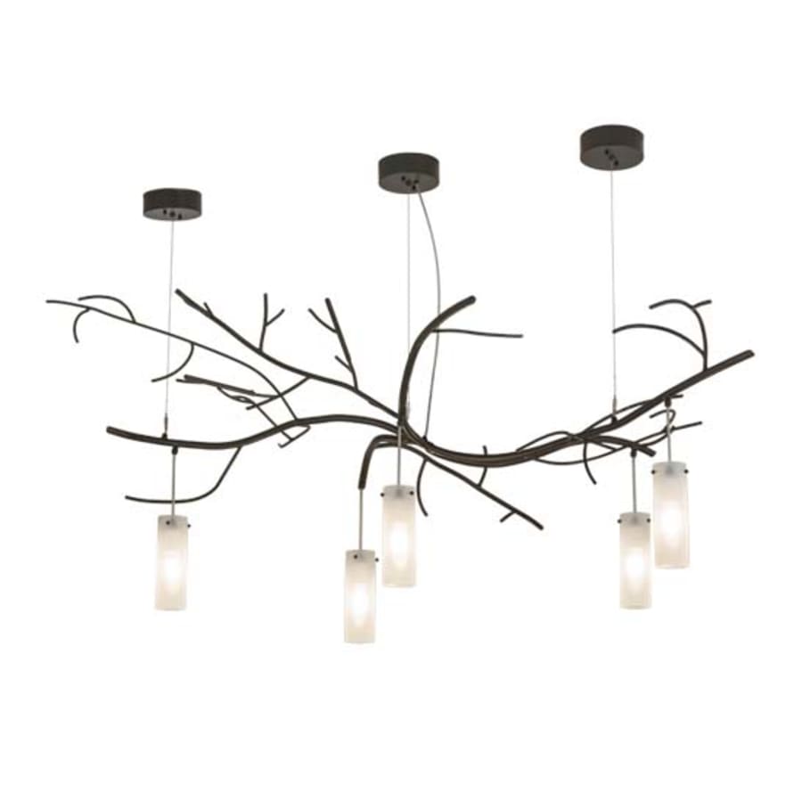 Meyda Tiffany Winter Solstice 5 Light 36" Wide Linear Chandelier