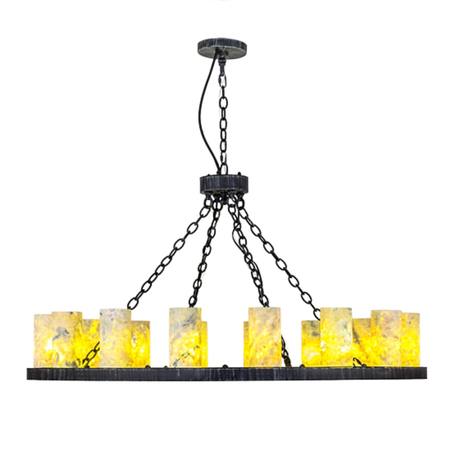Meyda Tiffany Loxley Jadestone 16 Light 48" Wide Ring Chandelier