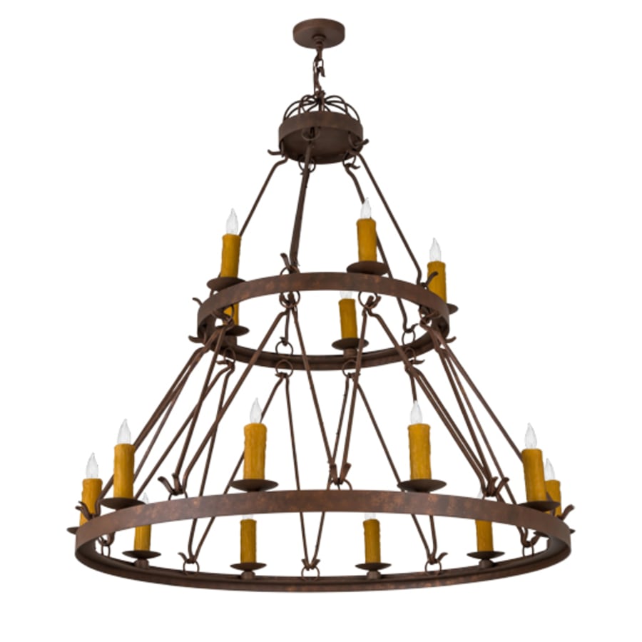 Meyda Tiffany Lakeshore 15 Light 54" Wide Taper Candle Style Chandelier