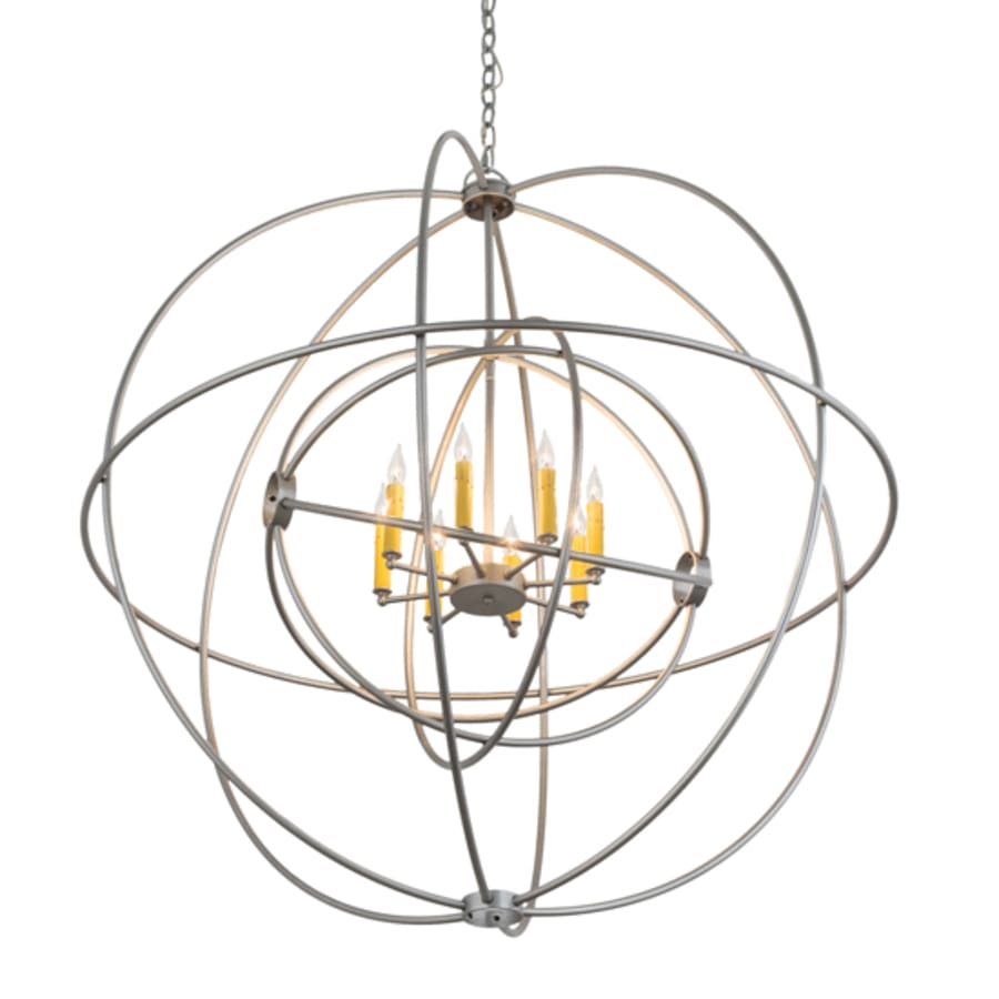 Meyda Tiffany Atom Enerjisi 8 Light 43" Wide Taper Candle Globe Chandelier