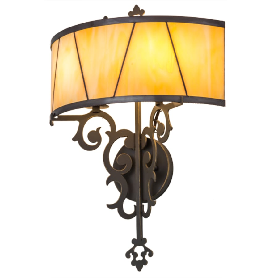 Meyda Tiffany Aneila Honeycomb 2 Light 21" Tall Wall Sconce