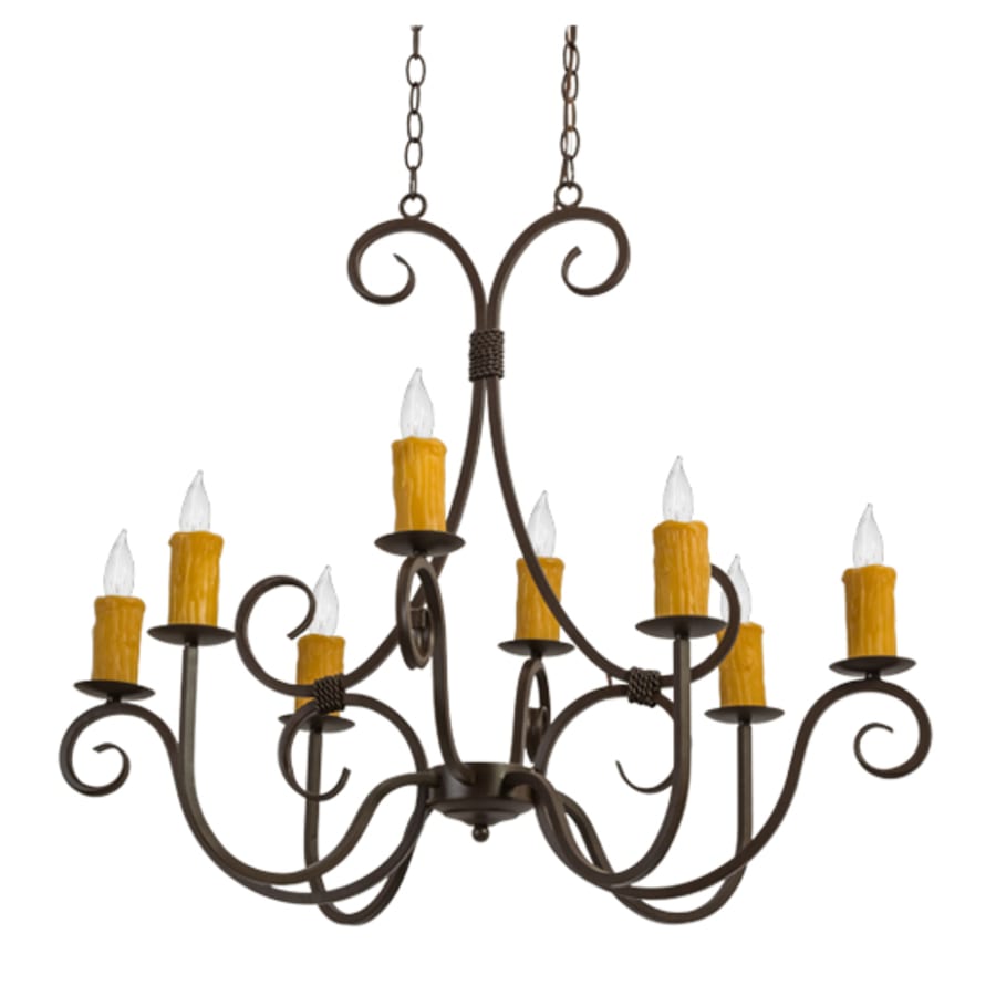 Meyda Tiffany Clifton 8 Light 26" Wide Taper Candle Style Chandelier