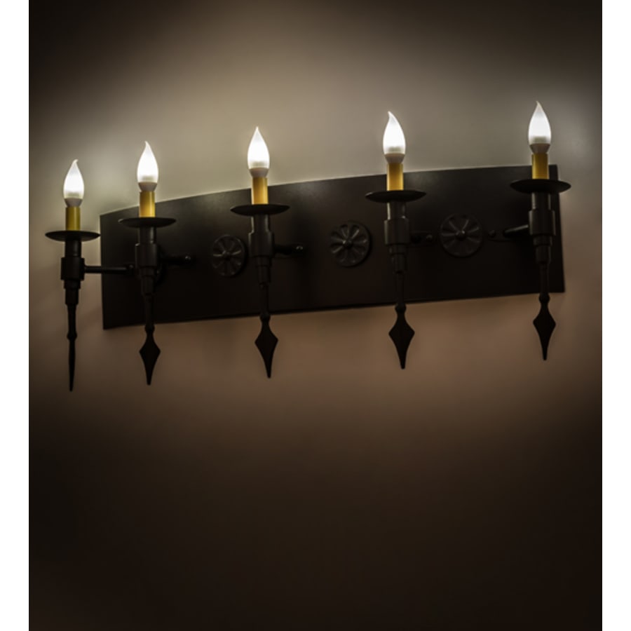 Meyda Tiffany Warwick 5 Light 12" Tall Wall Sconce