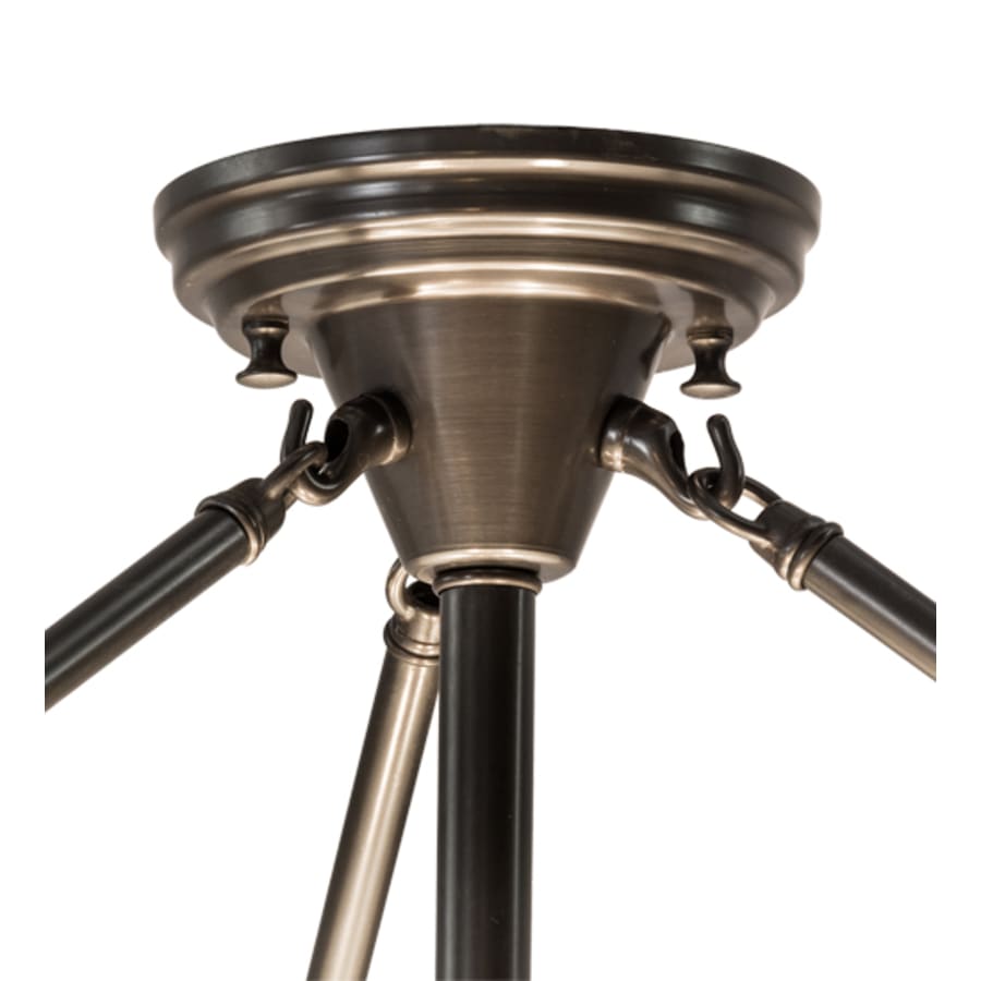 Meyda Tiffany Shansky 4 Light 31" Wide Semi-Flush Bowl Ceiling Fixture