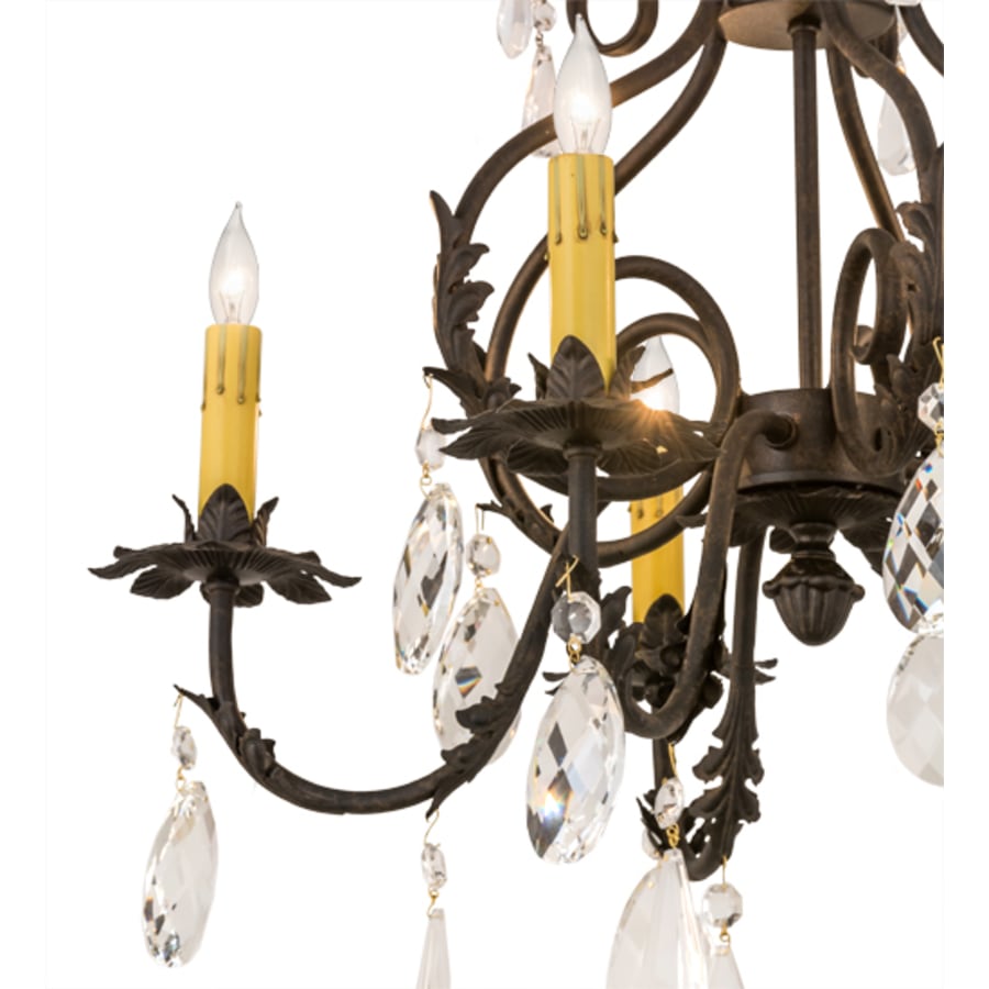 Meyda Tiffany Chantilly 5 Light 24" Wide Crystal Candle Style Chandelier