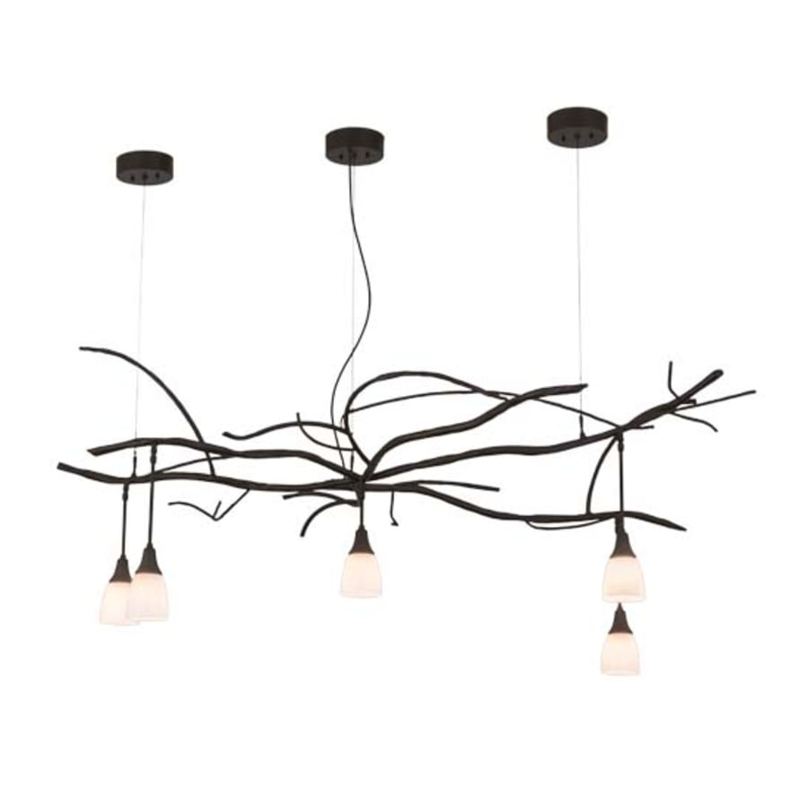 Meyda Tiffany Winter Solstice 5 Light 72" Wide Linear Chandelier