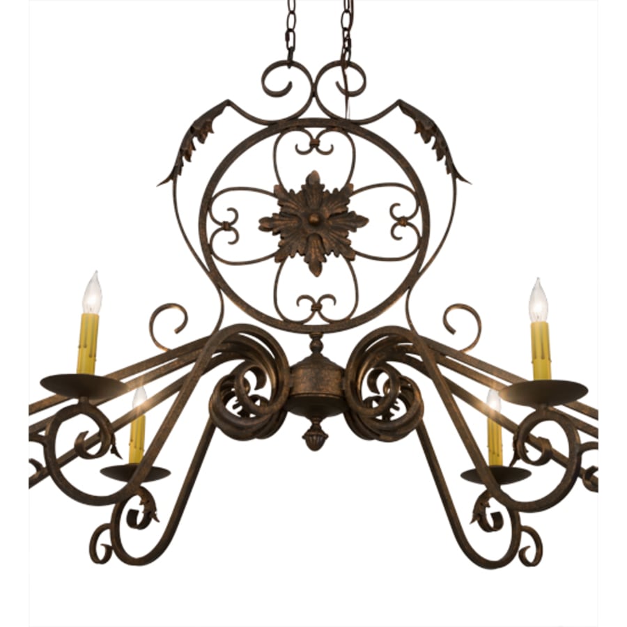 Meyda Tiffany Christabel 10 Light 68" Wide Taper Candle Linear Chandelier