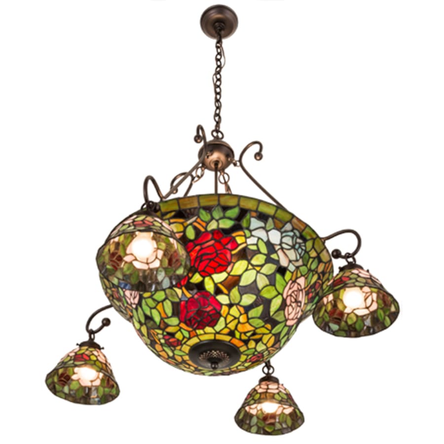 Meyda Tiffany Tiffany Rosebush 5 Light 36" Wide Chandelier