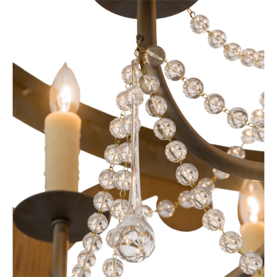 Meyda Tiffany Pradelles 6 Light 36" Wide Beaded Drum Chandelier
