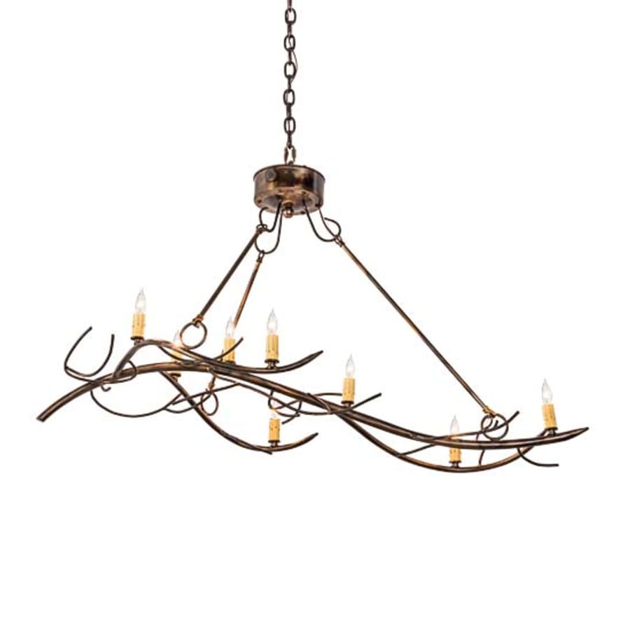 Meyda Tiffany Winter Solstice 8 Light 23" Wide Taper Candle Style Chandelier