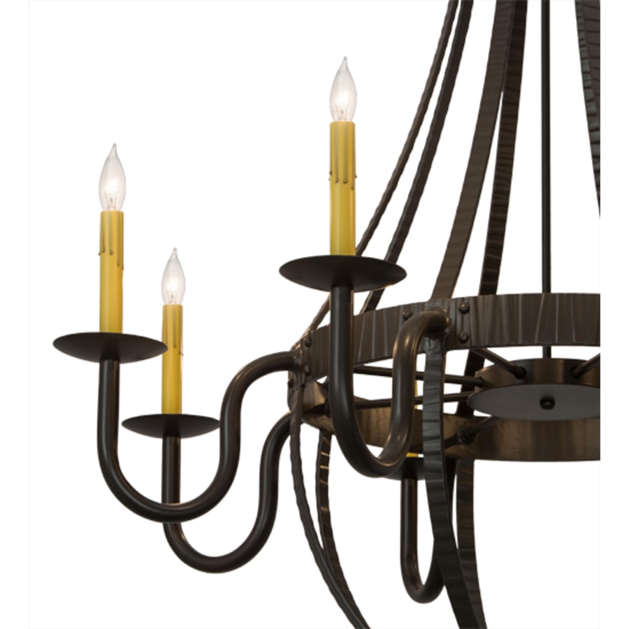 Meyda Tiffany Barrel Stave Metallo 8 Light 42" Wide Taper Candle Style Chandelier