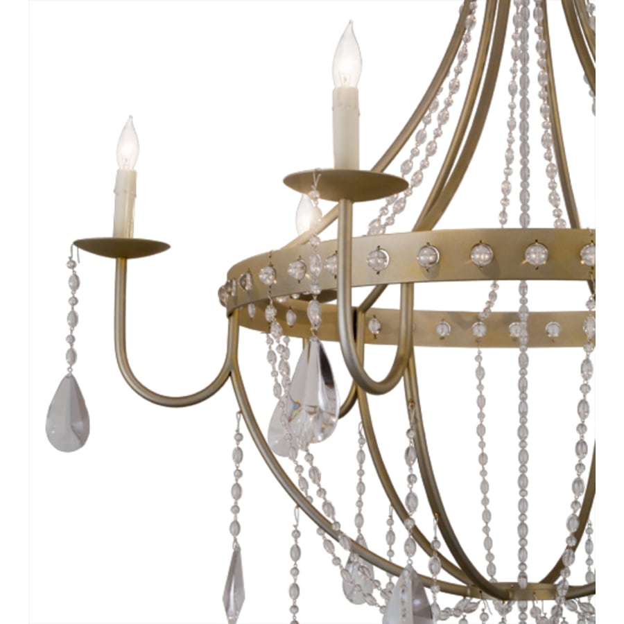 Meyda Tiffany Azaleia 6 Light 42" Wide Crystal Candle Style Chandelier