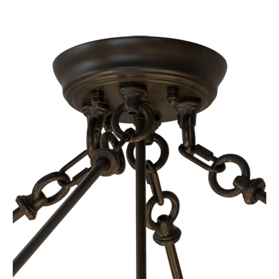 Meyda Tiffany Arco 8 Light 48" Wide Semi-Flush Bowl Ceiling Fixture