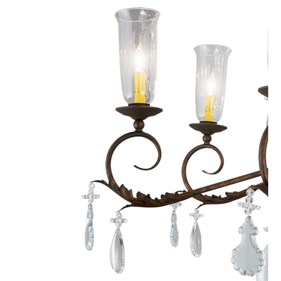 Meyda Tiffany Long Windsor 14 Light 38" Wide Crystal Chandelier
