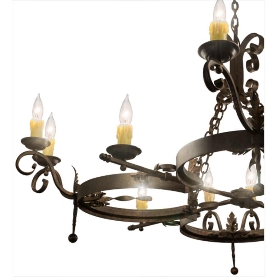 Meyda Tiffany Andorra 12 Light 60" Wide Taper Candle Style Chandelier