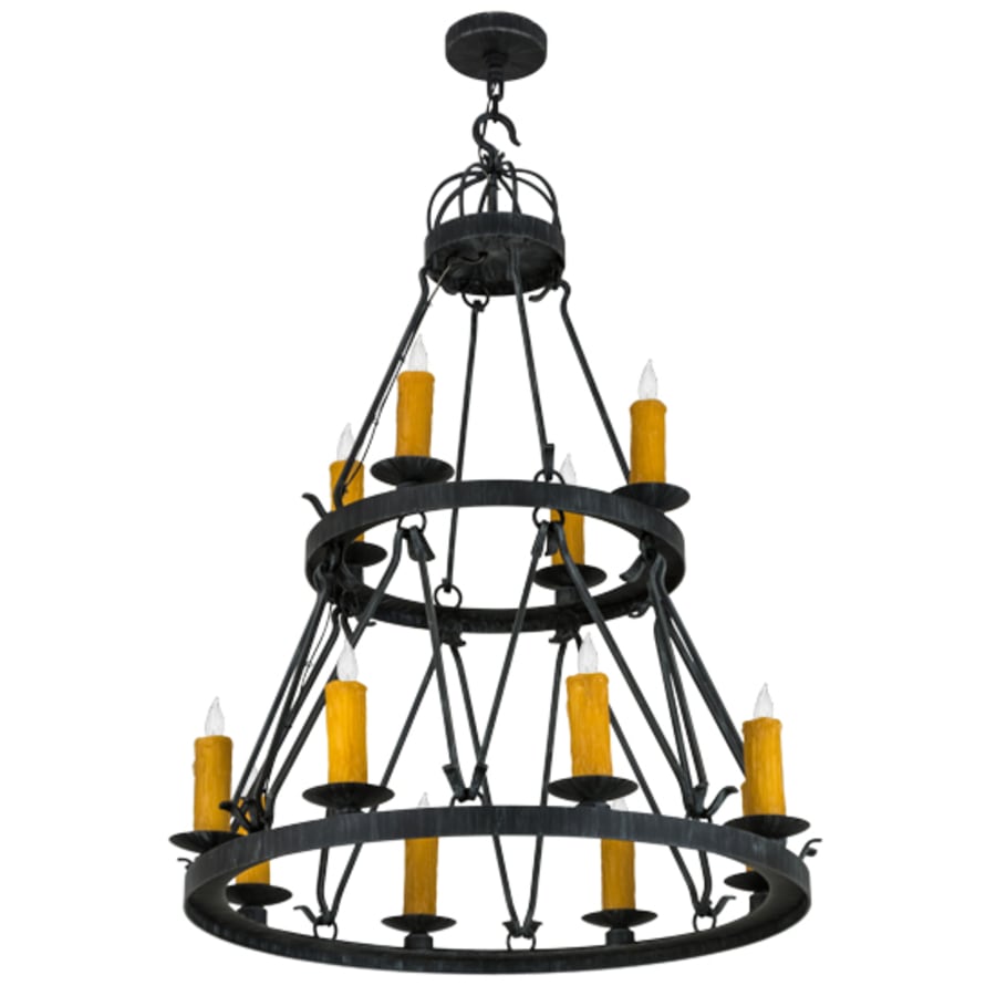 Meyda Tiffany Lakeshore 12 Light 36" Wide Taper Candle Style Chandelier