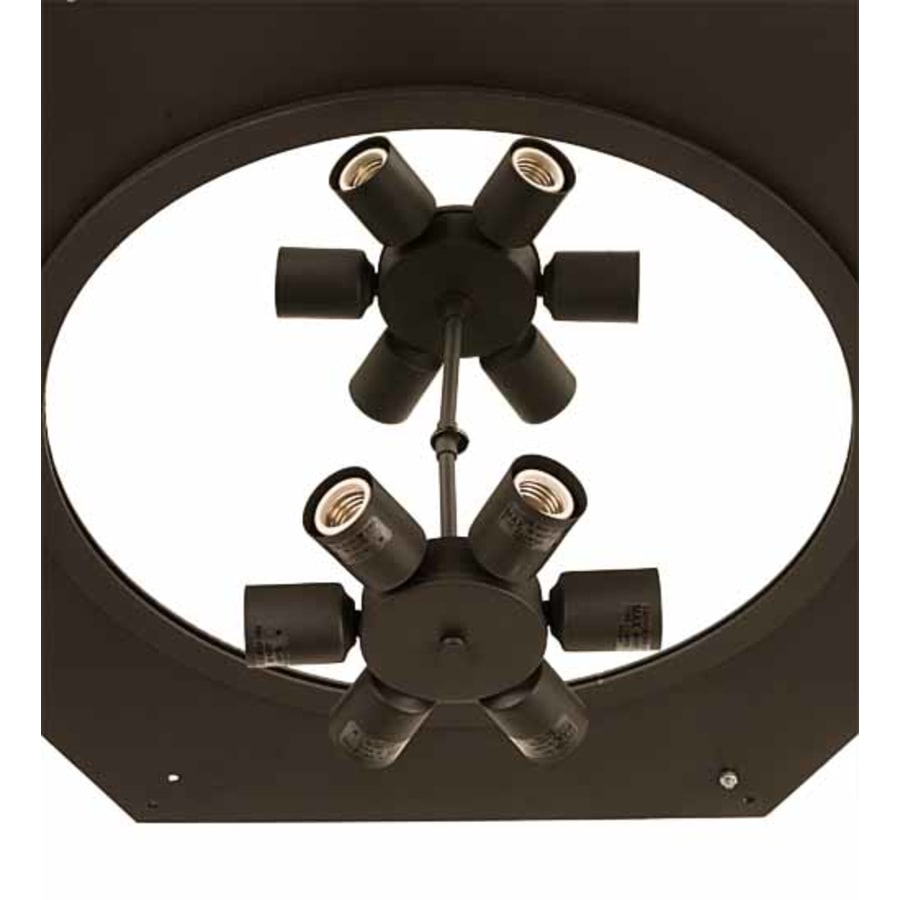 Meyda Tiffany Chauncey 6 Light 36" Wide Flush Mount Drum Ceiling Fixture