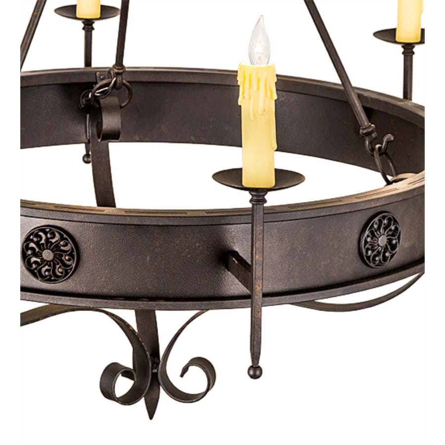 Meyda Tiffany Lorenzo 6 Light 48" Wide Taper Candle Style Chandelier