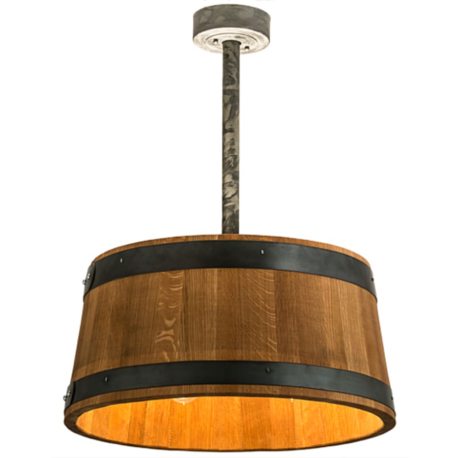 Meyda Tiffany 3 Light 25" Wide Wood Pendant