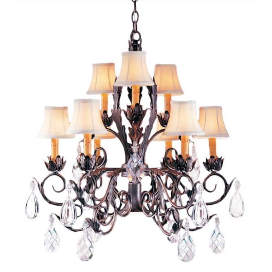 Meyda Tiffany New Country French 9 Light 26" Wide Crystal Chandelier