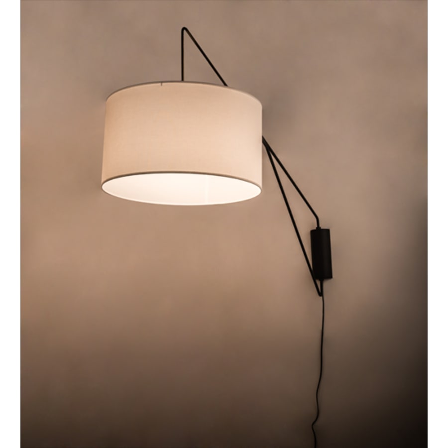 Meyda Tiffany Cilindro Textrene 32" Tall Wall Sconce
