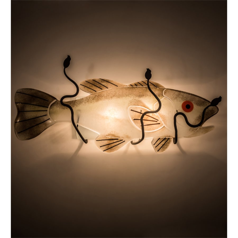 Meyda Tiffany Metro Fusion Bass 2 Light 10" Tall Wall Sconce