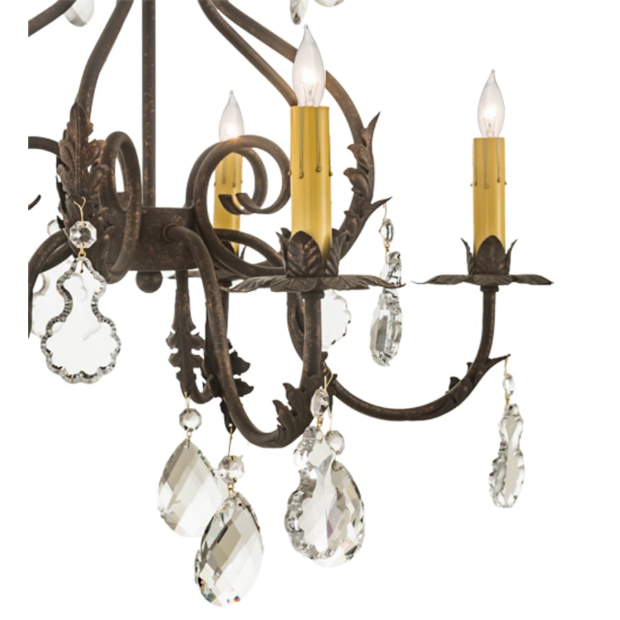 Meyda Tiffany Chantilly 5 Light 24" Wide Crystal Candle Style Chandelier