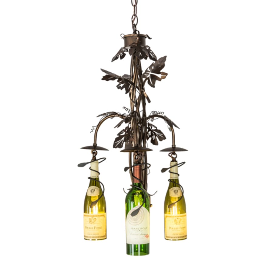 Meyda Tiffany Tuscan Vineyard 3 Light 18" Wide Multi Light Pendant
