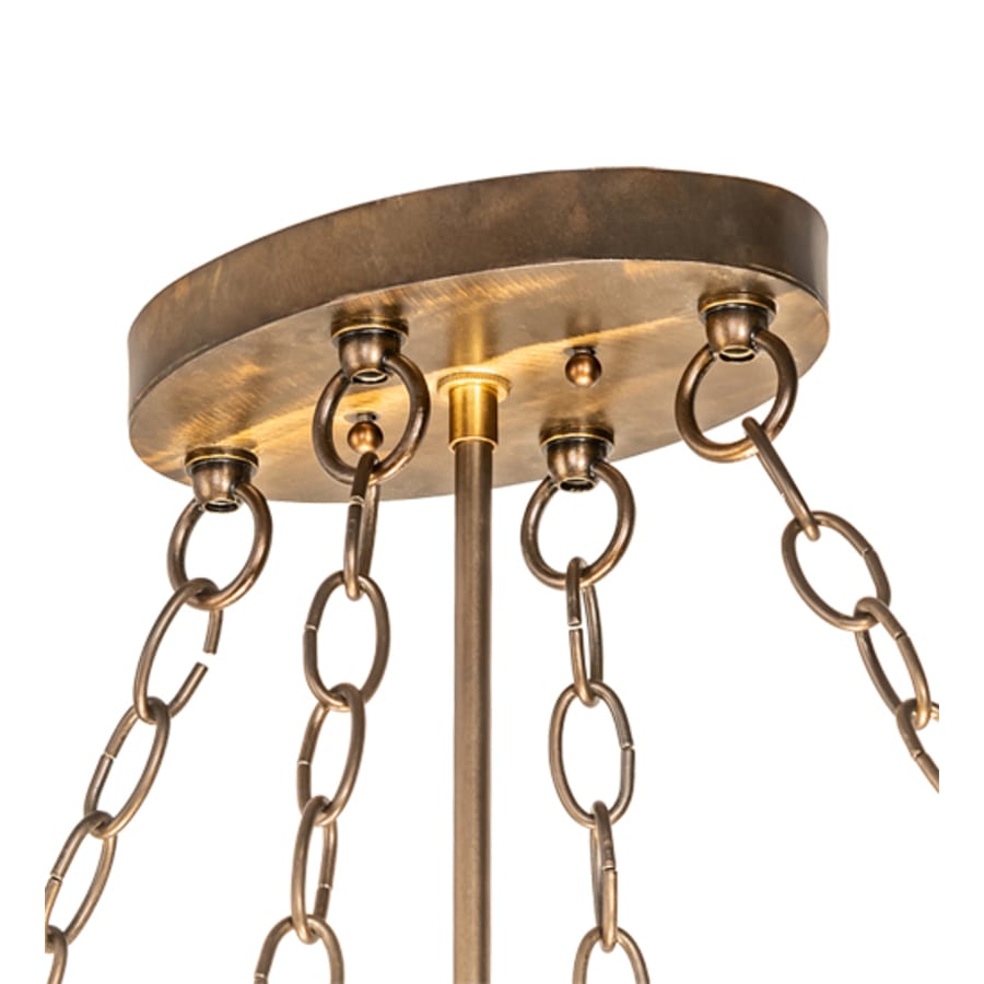 Meyda Tiffany 4 Light 36" Wide Abstract Linear Pendant