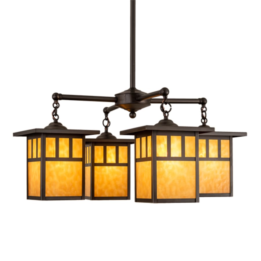 Meyda Tiffany Hyde Park 4 Light 31" Wide Chandelier