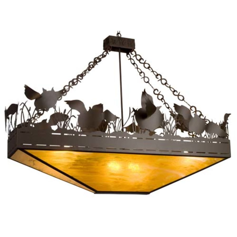Meyda Tiffany Flying Pigs 6 Light 64" Wide Linear Pendant