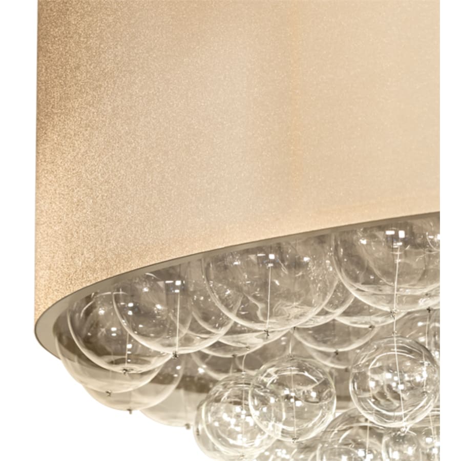 Meyda Tiffany Cilindro Bulle 70" Wide LED Semi-Flush Waterfall Ceiling Fixture