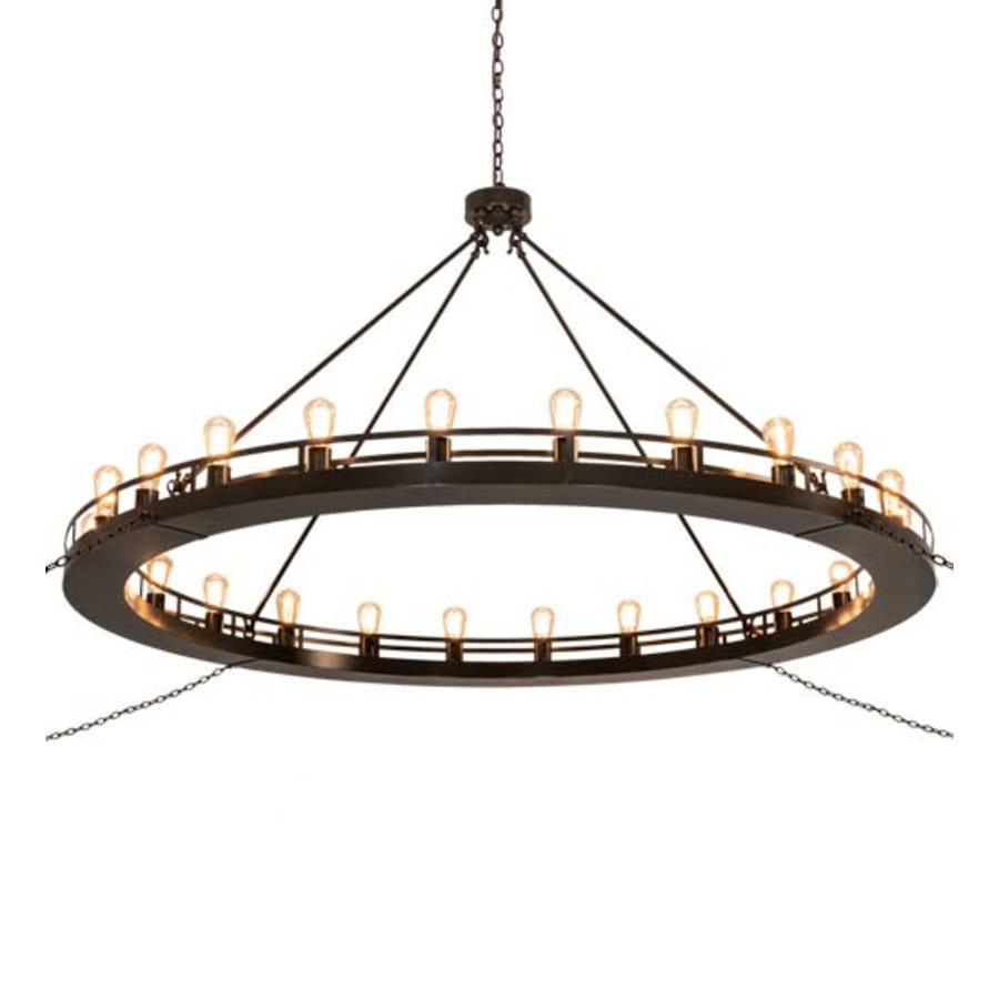 Meyda Tiffany Barbury 24 Light 72" Wide Ring Chandelier
