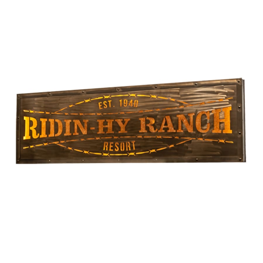 Meyda Tiffany Ridin Hy Personalized 25" Tall LED Wall Sconce