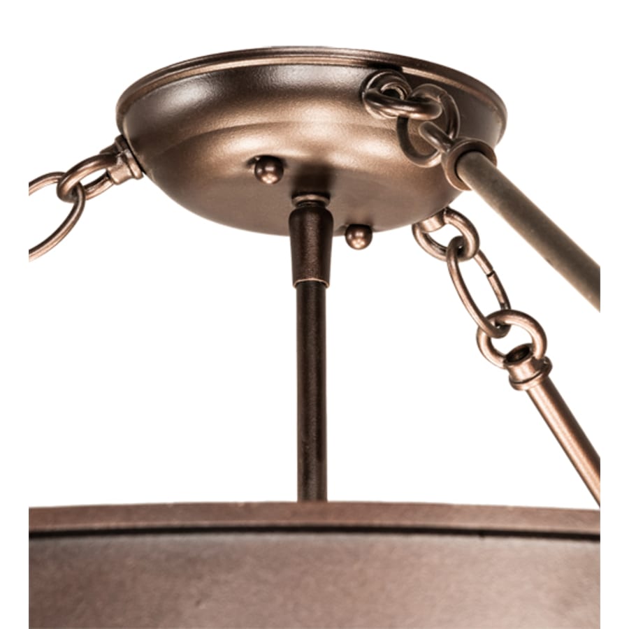 Meyda Tiffany Dionne 4 Light 28" Wide Semi-Flush Bowl Ceiling Fixture