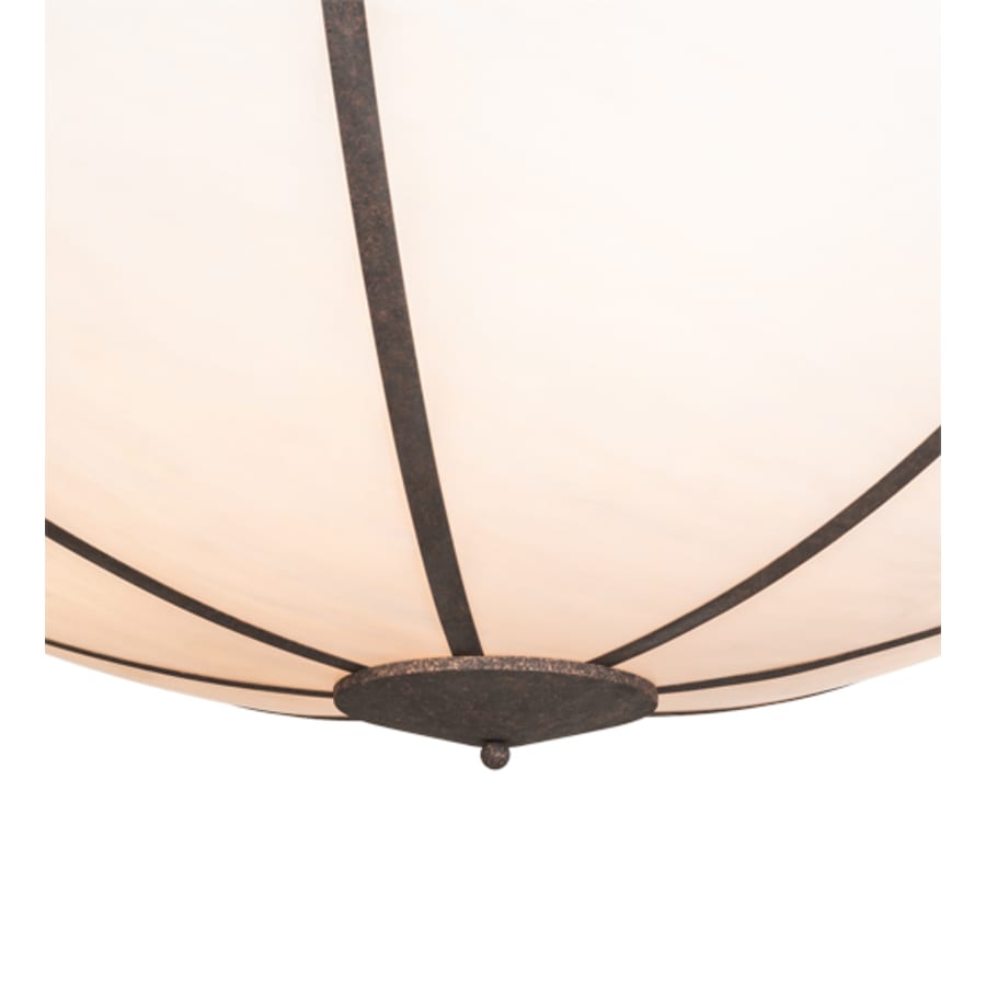 Meyda Tiffany Commerce 8 Light 72" Wide Semi-Flush Bowl Ceiling Fixture - Rococo Finish