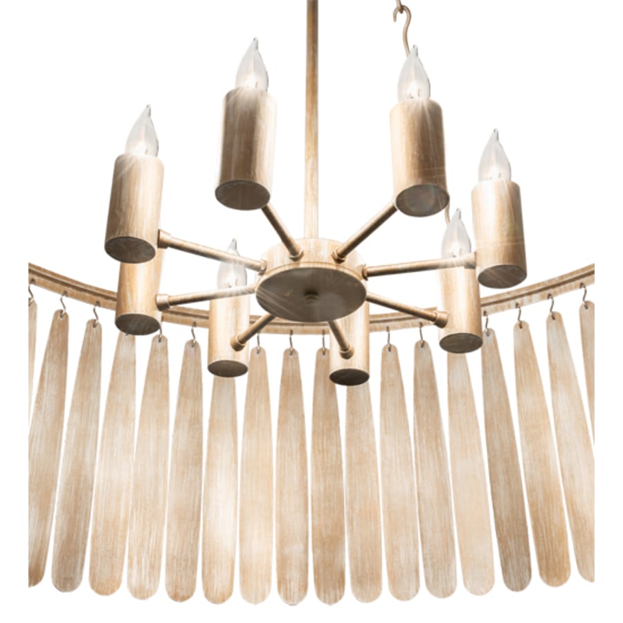 Meyda Tiffany Gibson 8 Light 48" Wide Semi-Flush Drum Ceiling Fixture
