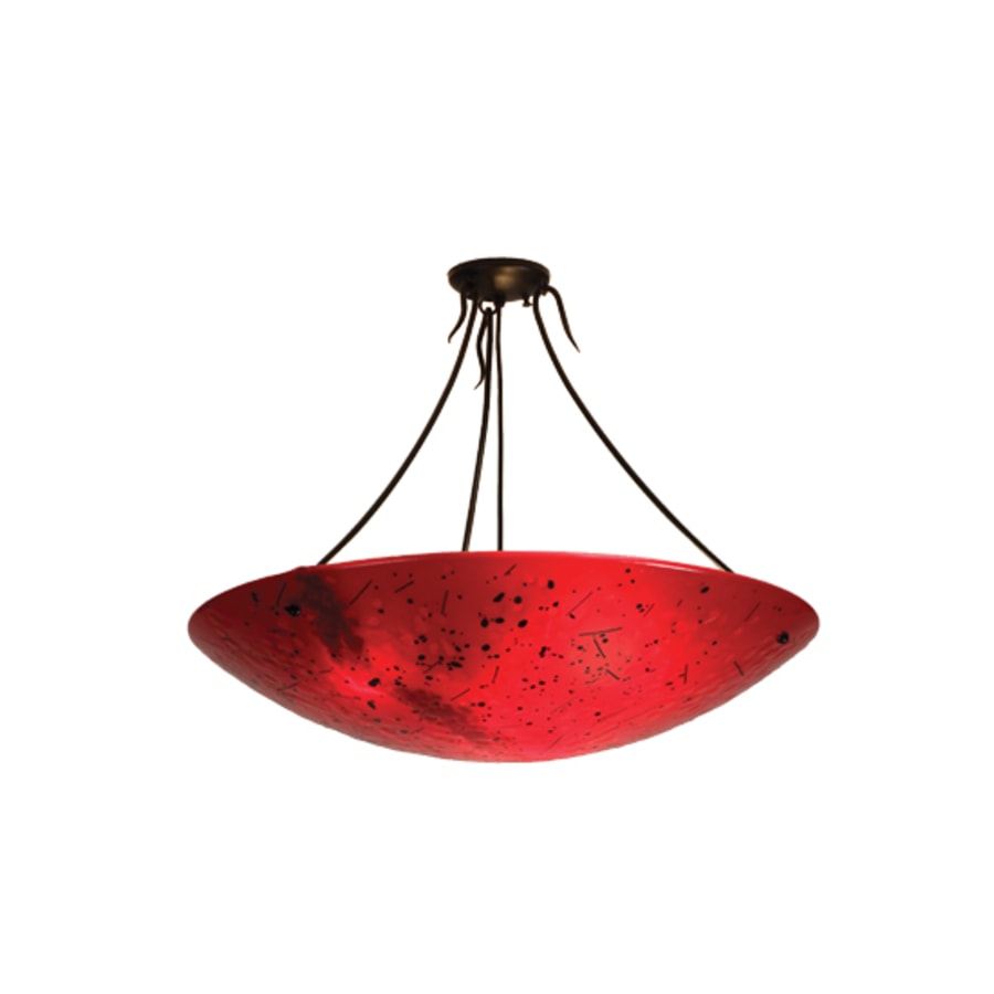 Meyda Tiffany Metro Fusion 3 Light 30" Wide Semi-Flush Bowl Ceiling Fixture