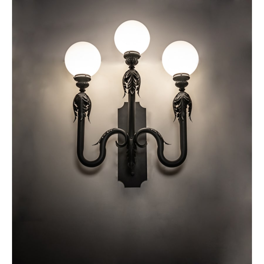 Meyda Tiffany Strasbourg 3 Light 36" Tall Wall Sconce