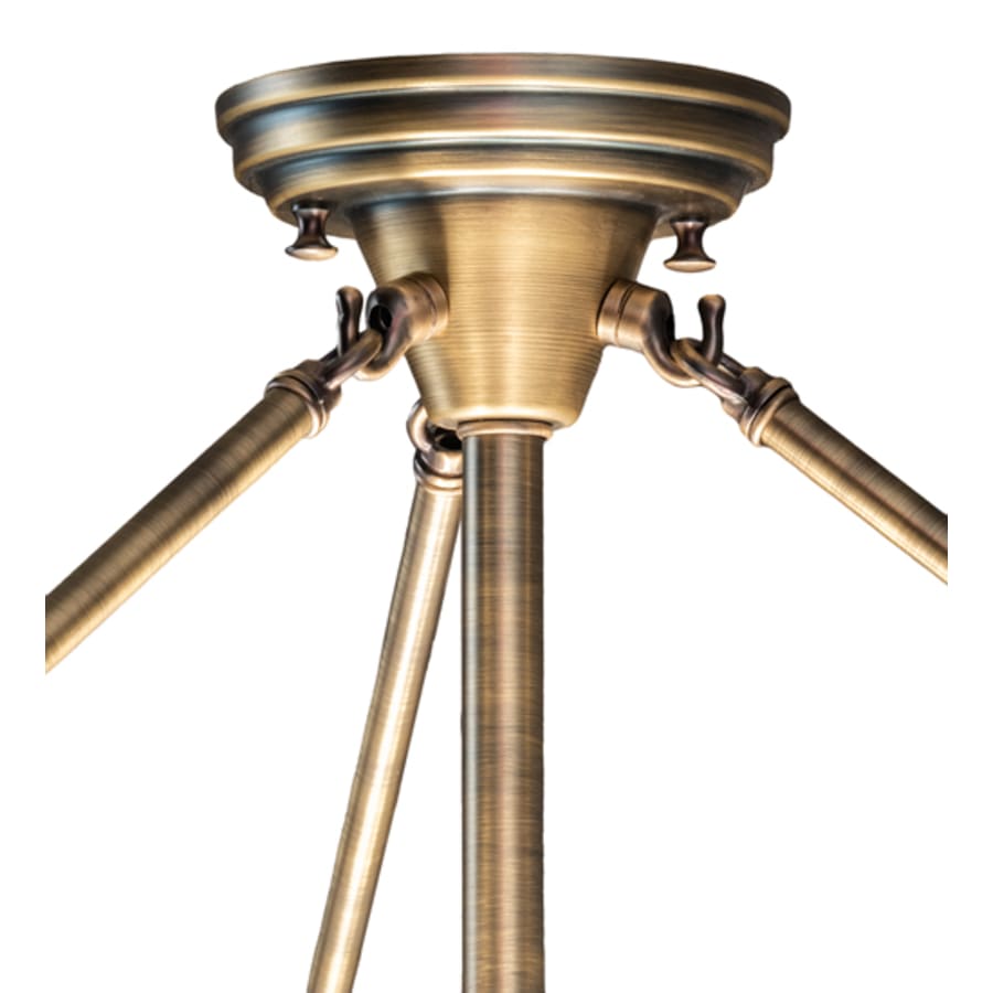 Meyda Tiffany Shansky 4 Light 30" Wide Semi-Flush Bowl Ceiling Fixture