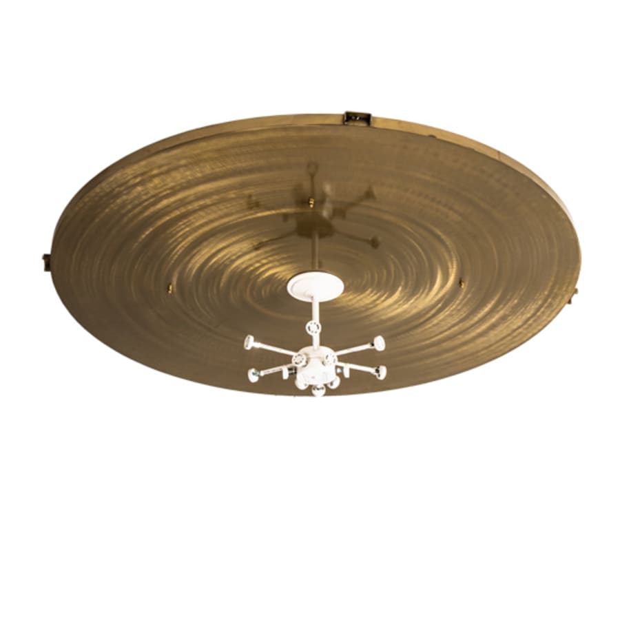Meyda Tiffany Kahe 12 Light 60" Wide Flush Mount Bowl Ceiling Fixture - Brass Finish