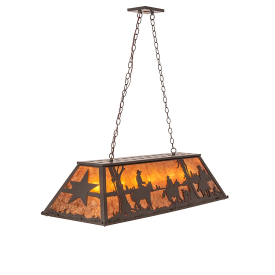 Meyda Tiffany 6 Light 48" Wide Billiard Linear Pendant