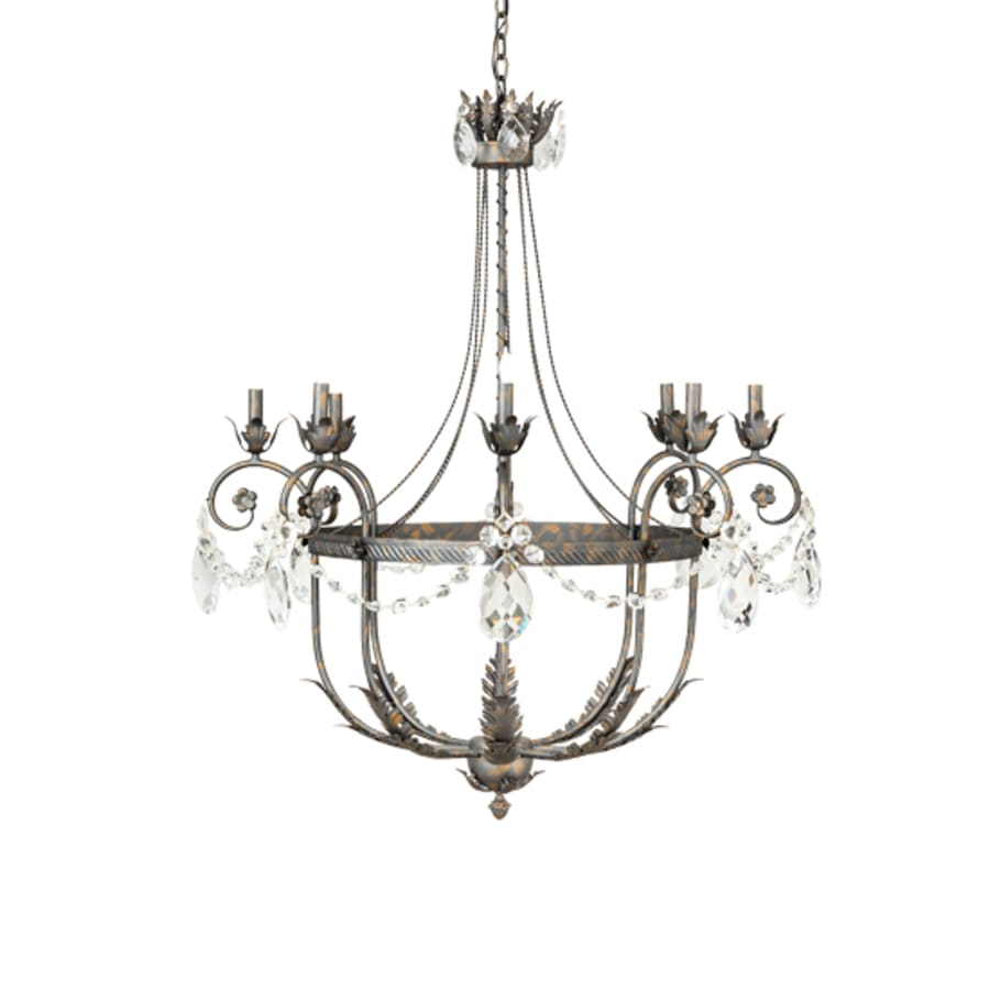 Meyda Tiffany Antonia 8 Light 40" Wide Crystal Candle Style Chandelier
