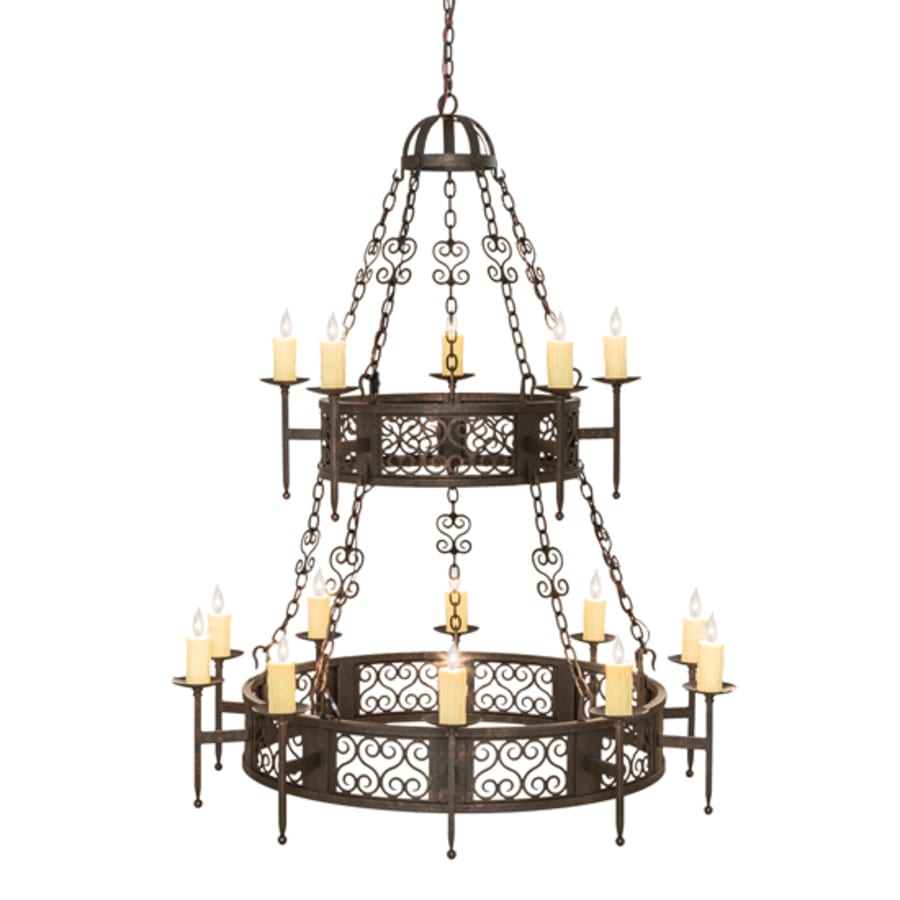 Meyda Tiffany Toscano 15 Light 48" Wide Taper Candle Style Chandelier