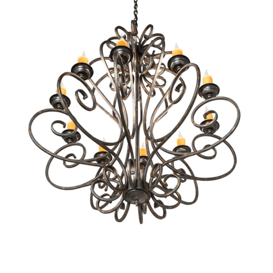 Meyda Tiffany Fernando 10 Light 42" Wide Taper Candle Style Chandelier