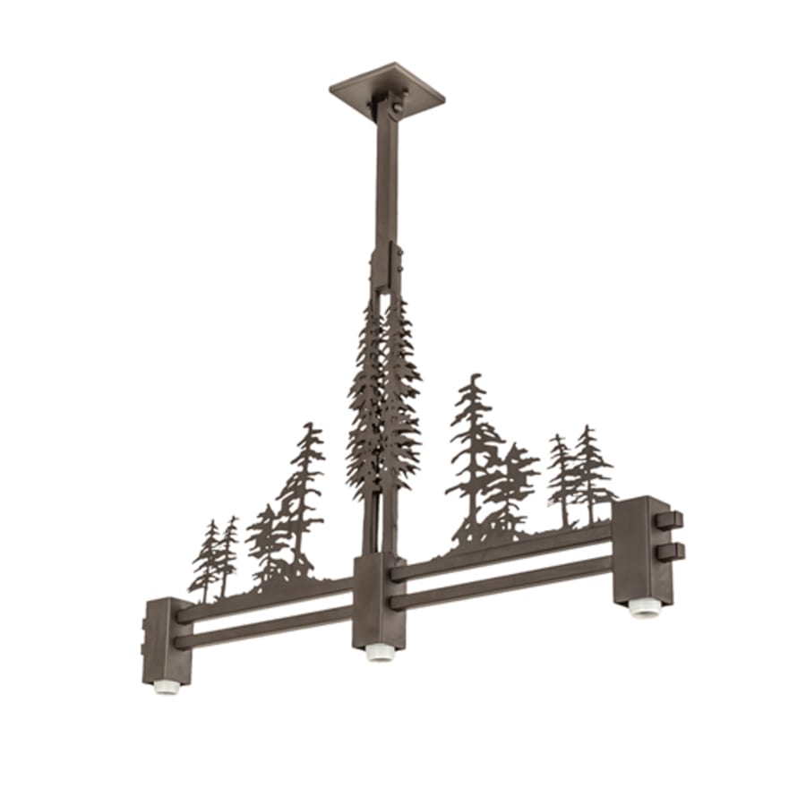 Meyda Tiffany 3 Light 45" Wide Linear Pendant
