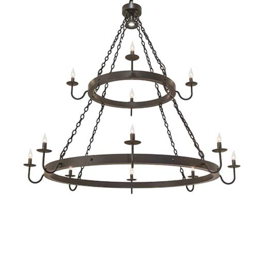 Meyda Tiffany Suffolk 12 Light 60" Wide Taper Candle Style Chandelier