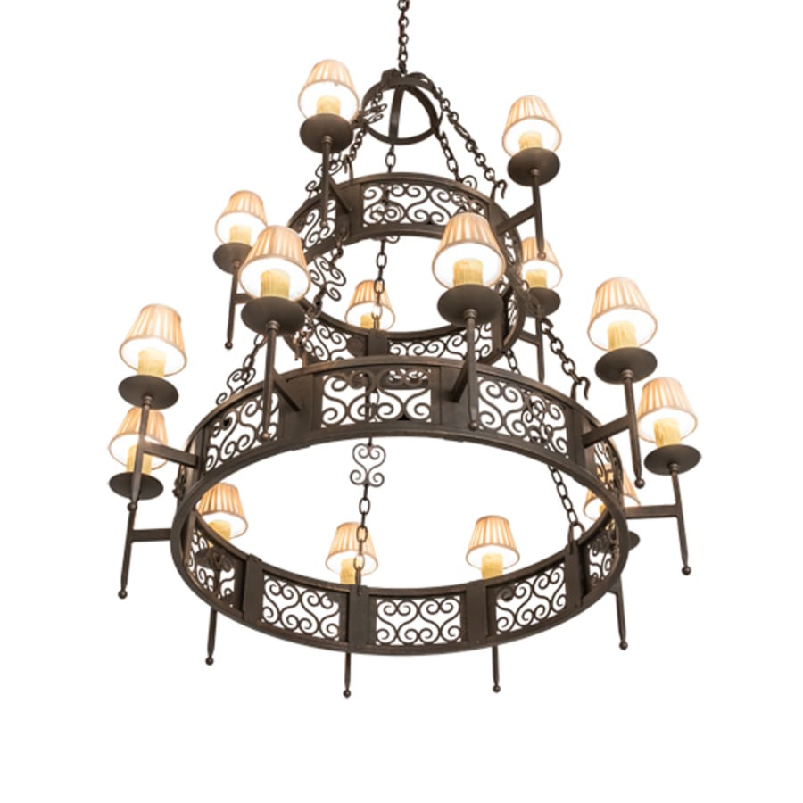 Meyda Tiffany Toscano 15 Light 48" Wide Ring Chandelier